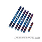 JConcepts Schumacher Cat L1R Fin turnbuckle kit - burnt blue