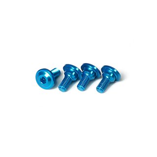 Koswork Aluminum 7075 Servo Screw 3x7mm Blue (4)