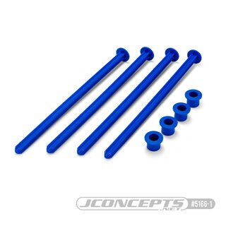 JConcepts?- 1/8th truck off-road tire stick - holds 4 mounted tires (blue) - 4pc.