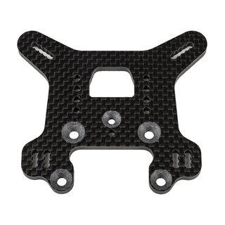Team Associated RC8B4.1 FT Rear Shock Tower, 36.5, carbon fiber