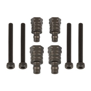 Team Associated RC8B4 FT Shock Bushings, 14mm & 17mm, aluminum
