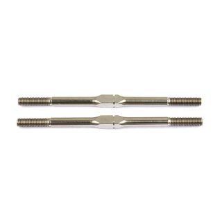 Team Associated FT Titanium Turnbuckles, 3x58mm (2.28 in), silver