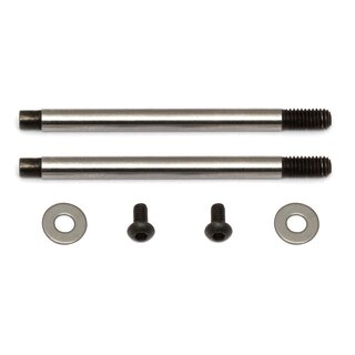 Team Associated FT 3x21 mm Shock Shafts V2, chrome