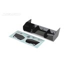 Kyosho Heckspoiler Nylon Jetko - Schwarz mit Stickern