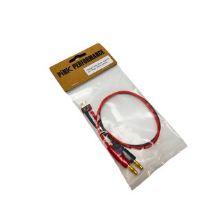 Kyosho Ladekabel 30cm Pink Performance - Banane auf T-Plug