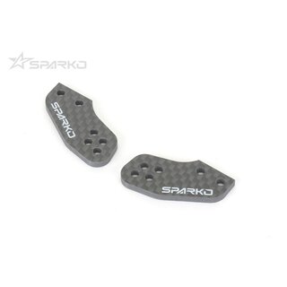 Kyosho Sparko F8 Kohlefaser Achsschenkelplatte 4 L�cher  3.0mm (2)