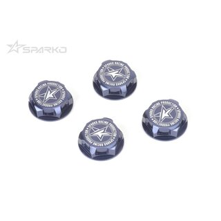 Kyosho Sparko F8 7075 17mm Aluminium gedeckte gezahnte Radmutter (4)