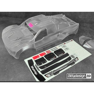 Bittydesign FALCON-X 1/7 clear body for ARRMA Mojave 6S BLX, Pre-cut, 1.5mm