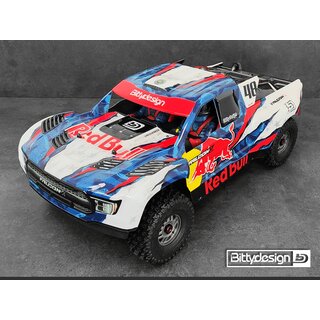 Bittydesign FALCON-X 1/7 clear body for ARRMA Mojave 6S BLX, Pre-cut, 1.5mm
