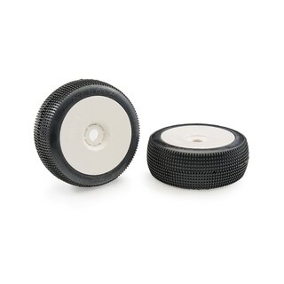 Matrix Nebula Medium 1:8 Buggy Tires Pre-glued (White...