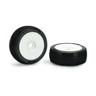 Matrix Neutron Clay Soft 1:8 Buggy Tires Pre-glued (White...