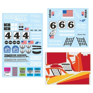 Team Associated RC10 Jay Halsey WC Decal Sheet