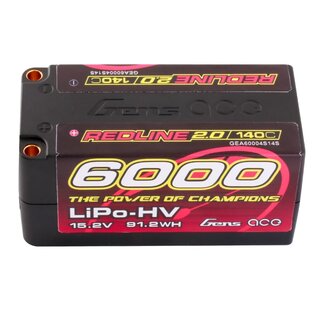 GensAce Redline 2.0 Shorty 4S HV 15.2V-140C-6000...