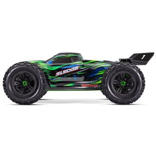 TRAXXAS SLEDGE 4X4 BELTED GR�N 1/8 MONSTER-TRUCK RTR BRUSHLESS, OHNE AKKU/LADEGER�T