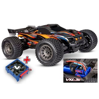 TRAXXAS MINI-XRT V2 3S-POWER 4X4 ORANGE 1/16 MONSTERTRUCKRTR BRUSHLESS, HD-TEILE, MIT 2S LIPO/LADER +EXTRA-3340-L�FTER
