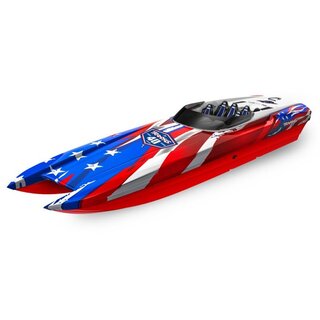 TRAXXAS DCB M41 40TH-EDITION 40-ZOLL CATAMARAN RENNBOOT BRUSHLESS, OHNE AKKU UND LADEGER�T