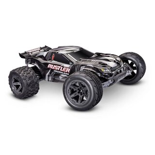 TRAXXAS RUSTLER 1/10 2WD STADIUM-TRUCK SCHWARZ RTR VX3 BRUSHLESS, HD