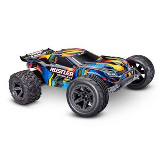 TRAXXAS RUSTLER 1/10 2WD STADIUM-TRUCK GELB RTR VX3...