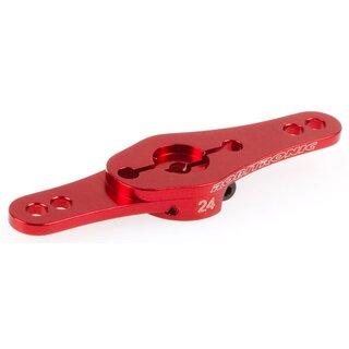 Servo Arm Alu 24Z Rot Doppelarm (2 Ebenen)