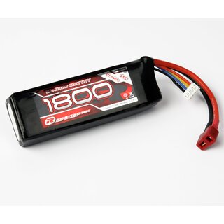 Robitronic  LiPo Akku 1800mAh 3S 25C T-Stecker (21x35x105)