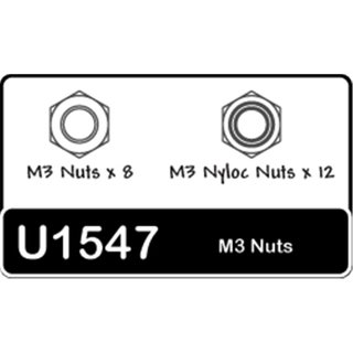 Muttern M3, U1547